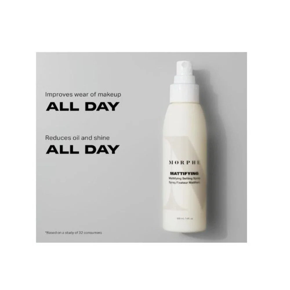 Morphe Matte Setting Spray for Oily Skin 12 Hour Shine Control Makeup Fixer 4 oz